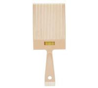 Sunicon Peine para el cabello con guía superior plana, peine profesional con parte superior plana, ajuste de ángulo, peine de dientes grandes, peluquería portátil, accesorios para