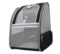 Sunicon Pet Backpack, Portable and Foldable Cat Bag, Breathable and Lightweight Dog Bag, Spacious, Multi Functional Anti Slip Design (Black)