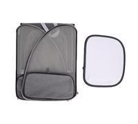 Sunicon Pet Backpack, Portable and Foldable Cat Bag, Breathable and Lightweight Dog Bag, Spacious, Multi Functional Anti Slip Design (Grey)