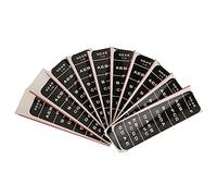 Sunicon Violin Sticke,Musical Instrument Accessories 4/4 PVC Material with Musical Alphabet Violin Notes Stickers with Dust free Cloth (BC04 1/8 black)