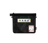 Sunizumi Shoten TACTICAL_GEEK Bolsa organizadora de nailon, malla semitransparente, estilo cómic, logotipo bordado, color negro