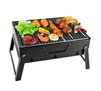 SunJas Barbacoa Portátil Barbacoa de Carbón Asador al Aire Libre Mini BBQ para 3-5 Personas para Jardin,Picnic,Camping - Size M