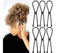 Sunjiyan 6 diademas ajustables para cabello grueso, pesado, natural, rizado y rizado, C-1 unidad (paquete de 6)