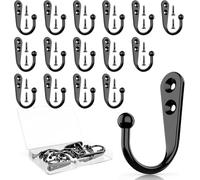 Sunkangkang - 15 ganchos para colgar en la pared, varios dormitorios, bathroom/Bedroom/Kitchen), soportes coats/towels/escarvas/sombreros/keys/tazas, incluye 30 tornillos