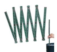 Sunkangkang Portable 10-Fold Oil Tank Gauge Measuring Stick 78" (2m), Durable Wooden Fuel Tank Dipstick Plegable Stick Ruler for Checking Accurate Fuel Level