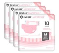 SUNKISS Masterpiece Pañales para Adultos con Máxima Absorción, Bragas Absorbentes Unisex para Incontinencia, Mujeres y Hombres, Protección Durante la Noche, Rosa, Talla M, 40 Unidades