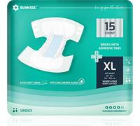 SUNKISS TrustPlus Pañales Incontinencia para Adultos, Bragas Absorbentes con Ddhesivos para Ancianos, Hombres y Mujeres, Unisex, Máxima absorción, Protección Contra Fugas, Talla XL, 60 Unidades