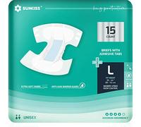 SUNKISS TrustPlus Pañales Incontinencia para Adultos, Bragas Absorbentes con Ddhesivos para Ancianos, Hombres y Mujeres, Unisex, Máxima absorción, Protección Contra Fugas, Talla L, 60 Unidades