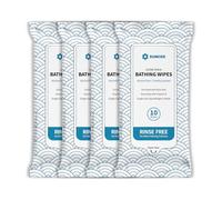 SUNKISS Trustplus Toallitas Corporales Sin Agua con Aloe Vera para Adultos, Viajes o Cuidado Diario 20cm x 30cm,40 Unidades