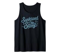 Sunkissed and Salty Beach Summer Coastal Vibes - Camiseta de Vacaciones Camiseta sin Mangas
