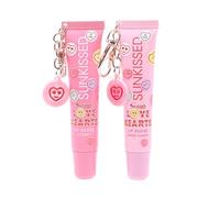 Sunkissed x Swizzels Love Hearts Brillo de labios, cereza y caramelo dulce, vegano, 16 ml, 1 unidad