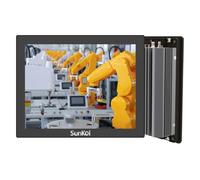SunKol 10.4 Inch Narrow Bezel Industrial Panel PC,Fanless Embedded Touchscreen,I3-10110U,16GB DDR4 RAM 1TB SSD,IP65 Front,Windows 11 Pro,VESA Mount for Warehouse,Logistics,Automation