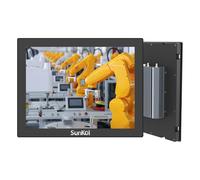 SunKol 15 Inch Narrow Bezel Industrial Panel PC,Fanless Embedded Touchscreen,J6412,8GB DDR4 RAM 1TB SSD,IP65 Front,Windows 11 Pro,VESA Mount for Warehouse,Logistics,Automation
