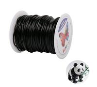 Sunkoo Alambre de aluminio negro de calibre 15 de 1,5 mm, alambre flexible de 98.4 pies para hacer joyas, esculpir, floristería, armadura, envoltura y proyectos de modelado