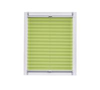 SUNL Ines Plisado Fabricado en Alemania, luz de día, Crêpes Uni Klemmfix, Plata Gris Carril, 70 x 150, plástico, Verde, 70 x 2.3 x 150 cm