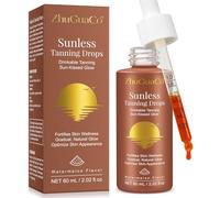 Sunless Tanning Drops 60 ml - Gotas Autobronceadoras para Beber, Bronceado Natural Progresivo para Rostro y Cuerpo, Suplemento Autobronceador con Beta Caroteno, Glow Vegano sin UV, Bronce