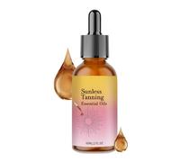 Sunless Tanning - Drops Bronzer Liquid 60ml Natural | Self Tanner Gradual Glow Skin Enhancer Lightweight Hydrating Formula for Face Body, Travel, Beach, Vacation or Sunless Bronze Care