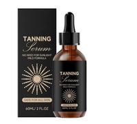 Sunless Tanning Drops, Bronzing Liquid Balm, 4.72x1.34 inches Dark Skin Aid with Safety, Summer Glow Cosmetic with Comfort, Modern Beauty Design Style, Accessory for Women Men Beginners Face Body
