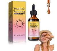 Sunless Tanning Drops,Gotas Bronceadoras Orales,Gotas Autobronceadoras Sin Sol,Gotas Bronceadoras Faciales Corporal,Potencian La Melanina De Forma Natural, Mejora Tu Tono Natural de Piel,60ML