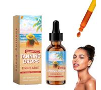 Sunless Tanning Drops, Gotas de bronceado autobronceador, gotas de bronceado oral, gotas autobronceadoras para beber, bronceador, cara y cuerpo (1 unidad)