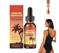 Sunless Tanning Drops To Drink,Gotas de bronceado que mejoran el tono de tu piel, bronceador de bronceado, gotas autobronceadoras para cuerpo y cara, sin daños solares, bronceado rápido (1 unidad)