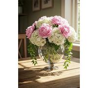 Sunlight 1500 Piece Jigsaw Puzzles for Adults, Colourful, Challenging & Brainteasing Adult Puzzles 1500 Pieces Peonies, Fun jigsaws for The Whole Family 34x22 Inch