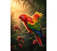 Sunlight 1500 Piece Jigsaw Puzzles for Adults, Colourful, Challenging & Brainteasing Adult Puzzles 1500 Pieces Parrot, Fun jigsaws for The Whole Family 34x22 Inch