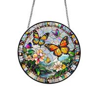 Sunlight Catcher Ornament - 20x20x0.2cm Romantic 2D Hangable | Jigsaw Puzzle Acrylic Window Ornament | For Porch Garden Living Room Balcony Bedroom Housewarming Birthday