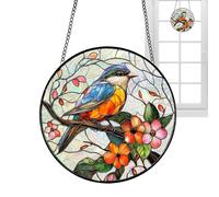 Sunlight Catcher Ornament, Acrylic Jigsaw Puzzle Suncatcher, Romantic 2D Hangable Jigsaw Puzzle Window Decor, Rainbow Maker Light Catcher for Porch Garden Living Room Bedroom, 7.87x7.87x0.08 Inches
