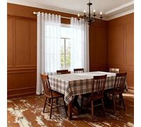 SUNLIMEI Cortinas Modernas 50 x 95 cm Translucido Moderno Decoracion Translucidas Visillos con Ojales para Dos Puertas de Balcón Cortinas Salón Dormitorio, Blanco