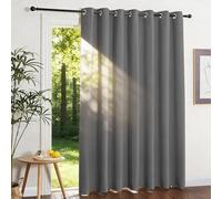 SUNLIMEI Cortinas Salon Modernas 120 x 110 cm Termicas Aislantes Frio y Calor Cortina Habitacion con Ojales, Modernas, Elegantes, 1 Piezas para Dormitorio, Salón y Cocina, Gris Oscuro