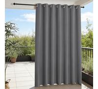 SUNLIMEI Cortinas Salon Modernas 120 x 145 cm Frío y Calor Opacas Blackout Curtains Aislantes con Ojales, Modernas, Elegantes, 1 Piezas para Habitacion Comedor Dormitorio, Gris Oscuro