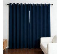 SUNLIMEI Cortinas Salon Modernas 120 x 85 cm Termicas Aislantes Frio y Calor Blackout Curtains con Ojales, Modernas, Elegantes, 1 Piezas para Habitacion Comedor Dormitorio, Azul Marino