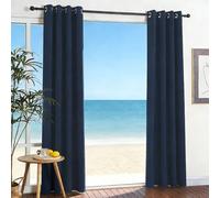 SUNLIMEI Cortinas Salon Modernas 190 x 120 cm Frío y Calor Opacas Blackout Cortinas Dormitorio con Ojales, Modernas, Elegantes, 1 Piezas para Dormitorio, Salón y Cocina, Azul Marino