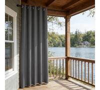 SUNLIMEI Cortinas Termicas Aislantes 120 x 200 cm Frío y Calor Opacas Blackout Cortina Habitacion con Ojales, Modernas, Elegantes, 1 Piezas para Habitacion Comedor Dormitorio, Gris Oscuro