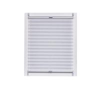 Sunlines SUNL Ines Plisado Cortinas Plegables Ventanas Sin Taladrar Fabricado en Alemania, luz de día, echtc Rush Klemmfix, Plata Gris Carril, 90 x 150, plástico, Blanco, 90 x 2.3 x 150 cm
