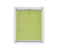 Sunlines SUNL Ines Plisado Estores para Ventanas Fabricado en Alemania, luz de día, echtc Rush Klemmfix, Plata Gris Carril, 120 x 150, plástico, Verde, 120 x 2.3 x 150 cm