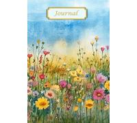 Sunlit Meadows: A Journal for Joy, Gratitude, and Creative Flow: 100 Blank Lined Pages | 6x9 inches | Personalized First Page | Golden Wildflower Design | Gift for Gratitude and Inspiration