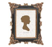 Sunlit Vintage Picture Frame 5x7 Inch, Luxury Antique Photo Frames with Glass Front, Photo Display, Tabletop Wall Hanging, Gift Ideas, Black