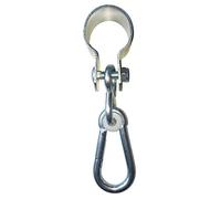 Sunload - Juego de 2 ganchos para manguitos con mosquetón, galvanizados, ganchos para columpios para tubos o maderas redondas