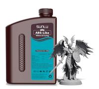 SUNLU 2KG Upgrade Resina ABS-Like, resina para impresora 3D impresoras 3D LCD/DLP/SLA de resina de curado UV de 405nm, resina de impresora 3D de alta compatibilidad,2000g gris