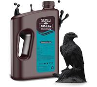 SUNLU 3000G ABS Like Resina para impresora 3D, resina de fotopolímero de curado UV rápido de 405nm 3D para impresoras 3D LCD/DLP/SLA, alta resistencia y alta precisión, gris de 3KG Negro