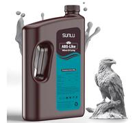 SUNLU 4000G ABS Like Resina para impresora 3D, resina de fotopolímero de curado UV rápido de 405nm 3D para impresoras 3D LCD/DLP/SLA, alta resistencia y alta precisión, gris de 4KG Gris