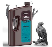 SUNLU 4000G ABS Like Resina para impresora 3D, resina de fotopolímero de curado UV rápido de 405nm 3D para impresoras 3D LCD/DLP/SLA, alta resistencia y alta precisión, gris de 4KG Gris oscuro