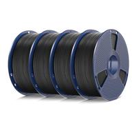 SUNLU 4KG Paquete de filamentos para impresora 3D TPU,filamento 90A altamente elástico y resistente al desgaste,1,75 mm ±0,03 mm,envasado al vacío individualmente,4kg en total,1kg por bobina.(Negro).