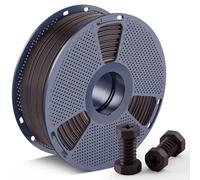 SUNLU ABS Filamento de Alta Velocidad, High Speed 350mm/s 3D Filamento 1,75mm para Impresora 3D, Resistencia al Calor, Excelente Tenacidad, Impresión Rápida, Compatible with Most, 1KG Castaño Negro.