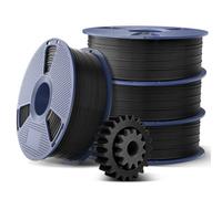 SUNLU ABS Filamento de Alta Velocidad, High Speed 350mm/s Filamento para Impresora 3D de 1,75mm, Resistencia al Calor, Excelente Tenacidad, Impresión Rápida, Total 4KG, 4 Piezas Negras