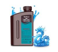 SUNLU ABS Like Resina para impresora 3D, resina de fotopolímero de curado UV rápido de 405nm 3D para impresoras 3D LCD/DLP/SLA, alta resistencia y alta precisión, gris de 1KG Azul claro