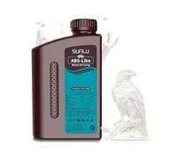 SUNLU ABS Like Resina para impresora 3D, resina de fotopolímero de curado UV rápido de 405nm 3D para impresoras 3D LCD/DLP/SLA, alta resistencia y alta precisión, gris de 1KG Blanco