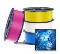 SUNLU CMYK Lithophane PLA Filamento 1,75 mm, paquete de filamento para impresora 3D 4 kg, compatible con impresoras 3D AMS y FDM regulares, total de 4 kg, 1 kg por bobina, 4 paquetes, 4 colores